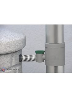 Ereszcsatornaszűrő csappal, szürke