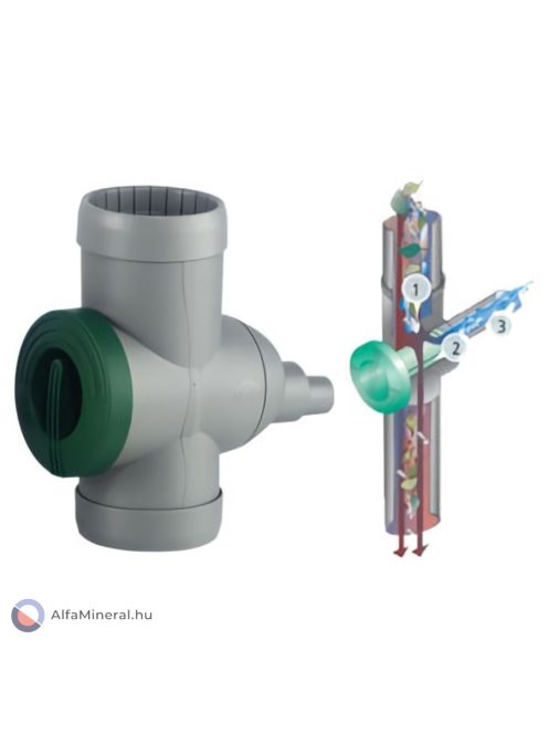 Ereszcsatornaszűrő Inox szürke