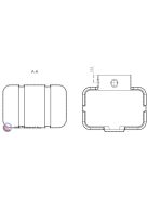 Ozeanis 1700 literes lapostartály ajakos tömítéssel DN 100