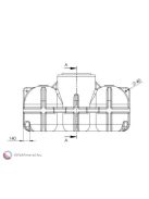 Hudson 5000 literes lapos tartály