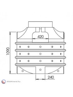 Ozeanis 2000 literes esővíz szikkasztó tartály